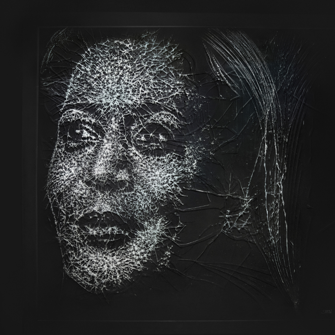 Glass Portrait Of Vice President Kamala Harris At Lincoln Memorial ...